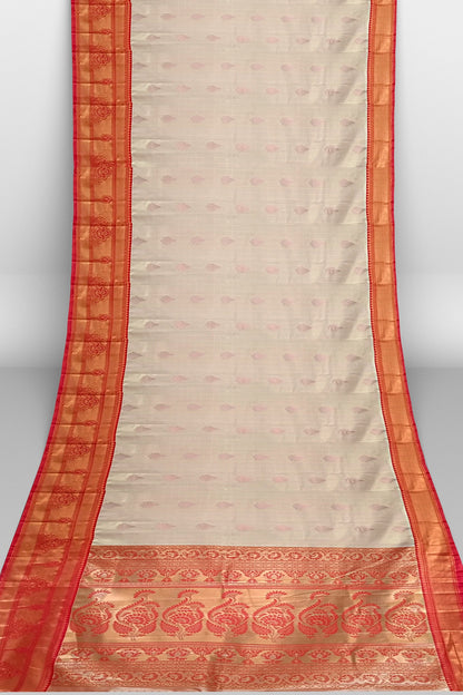 Silk Sari/Saree Tissue silk Kanjivaram Style Festive Partywear Unstitched Blouse pc