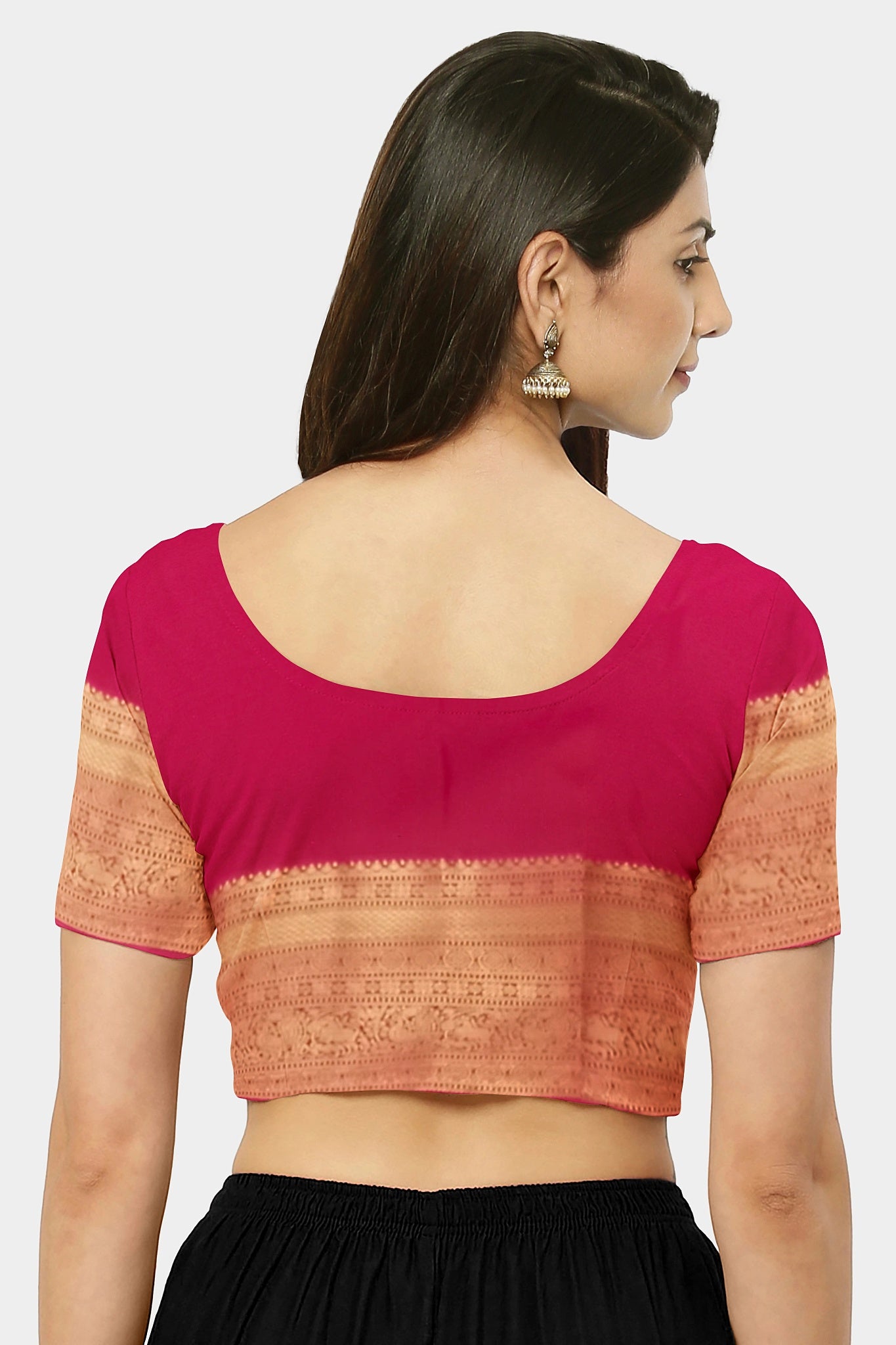 Kanjivaram Silk Red &amp; Grey Weaved Golden Saree Wedding Partywear&nbsp;
