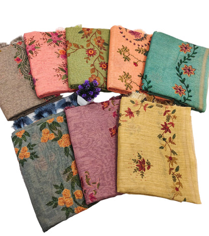 Women Soft Silk Tasapa Saree With Zari Border