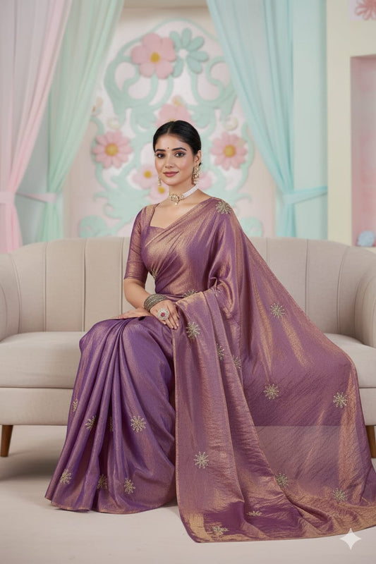Fandy Satin Silk Saree