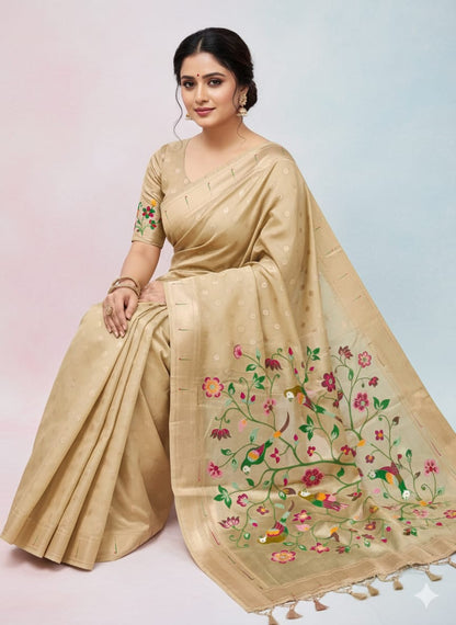 Paithani Heavy Tissue Saree