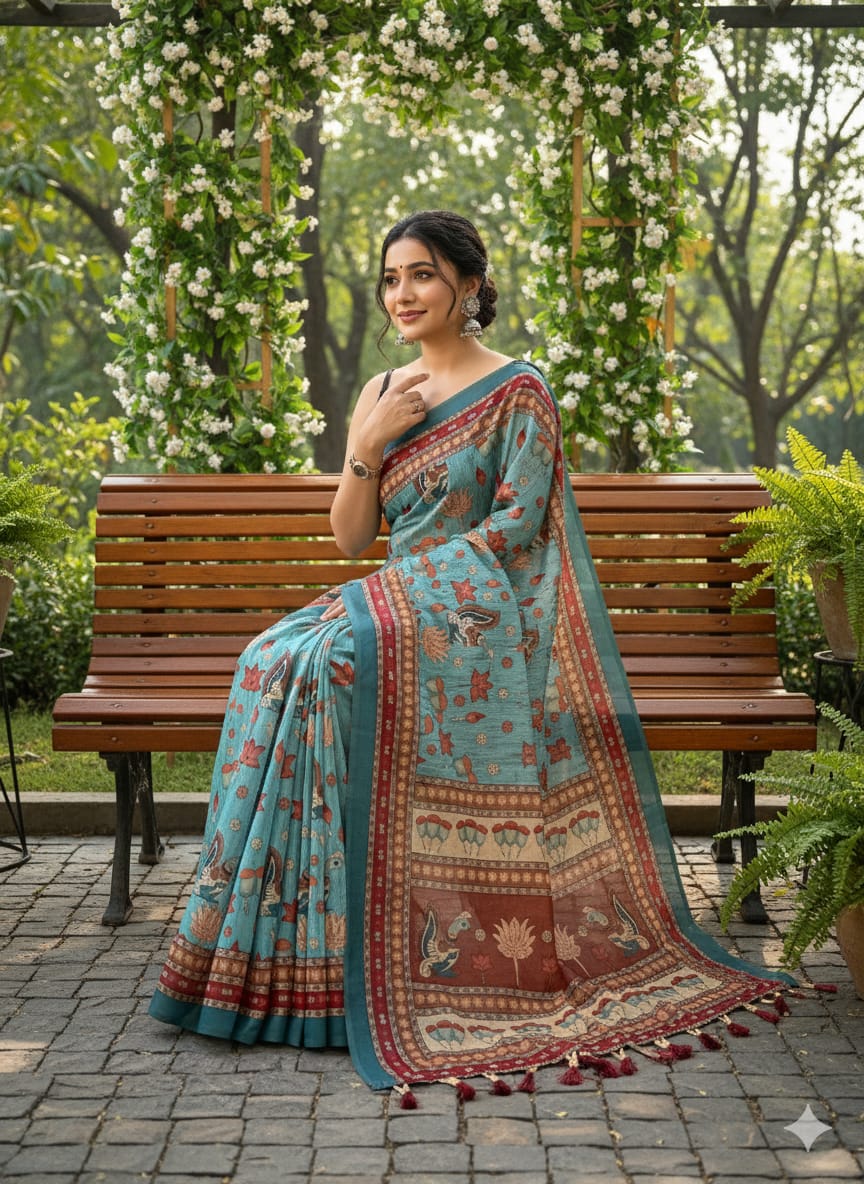 Pure Malai Cotton Saree