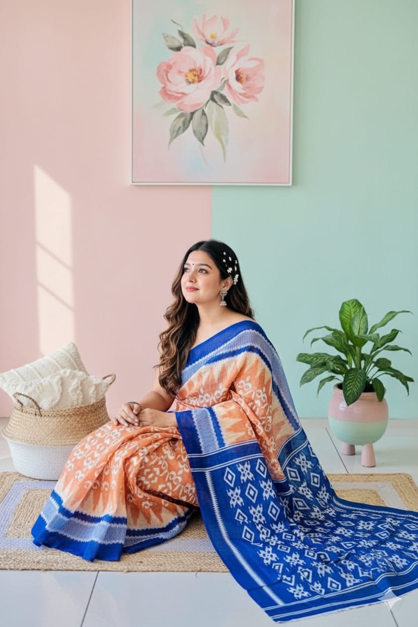 Linen Silk Cotton Saree