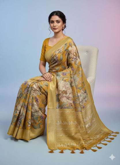 Resham Dhakai Jamdani Saree
