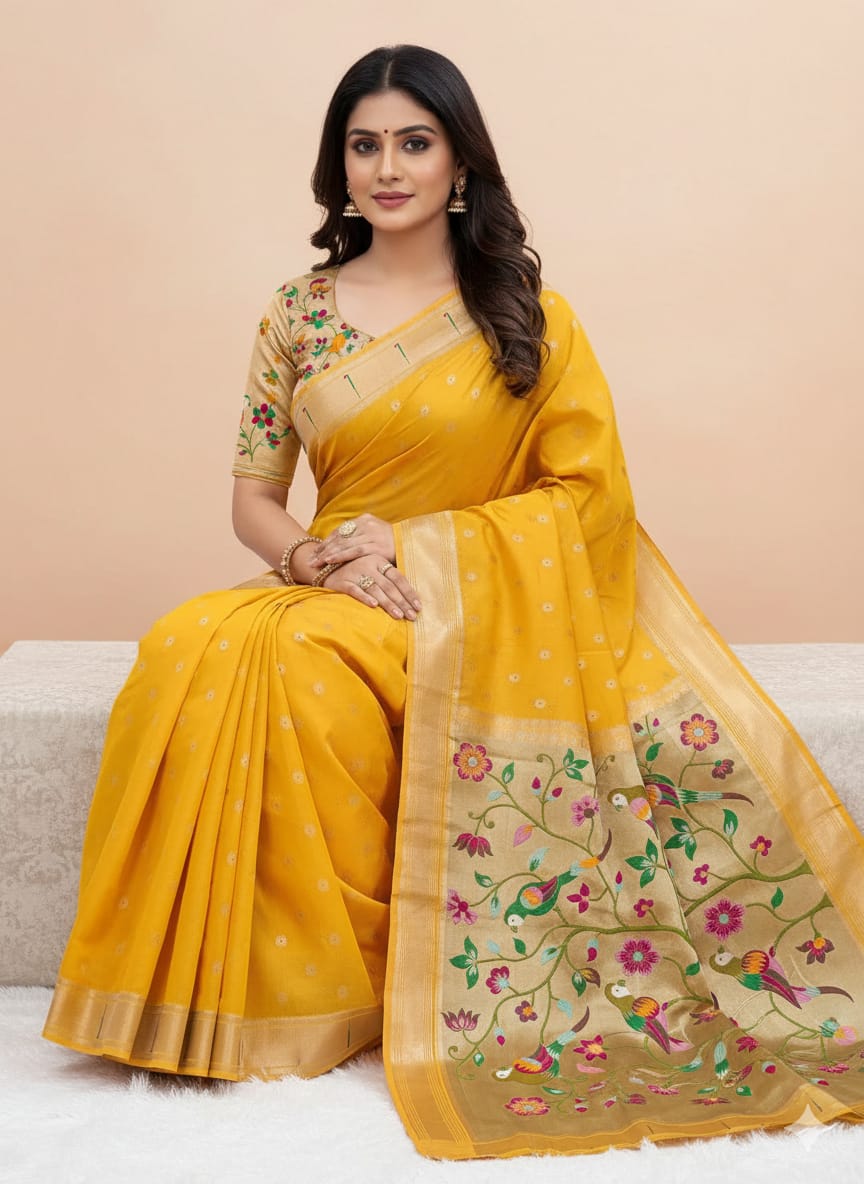 Paithani Heavy Tissue Saree