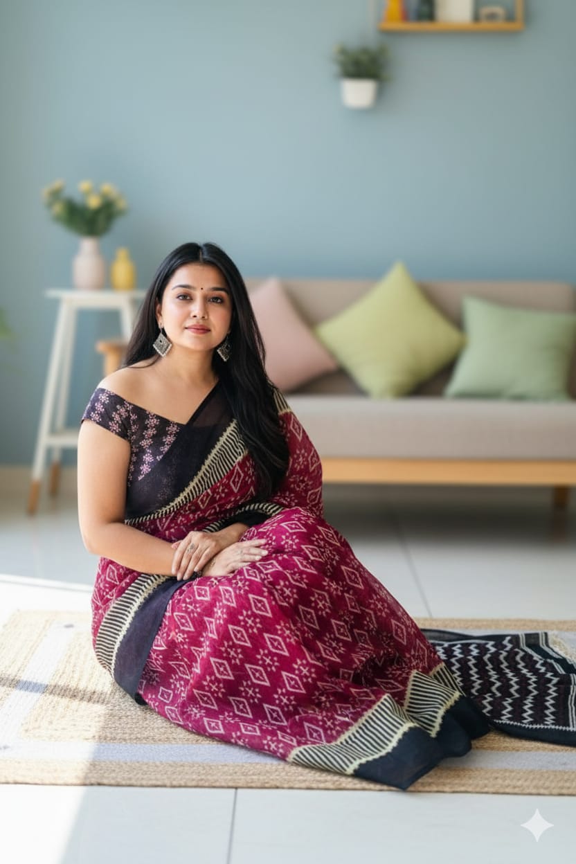 Linen Silk Cotton Saree