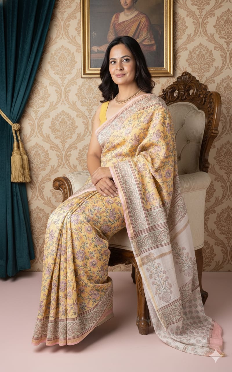 Soft Chanderi Silk Saree