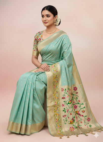 Paithani Heavy Tissue Saree