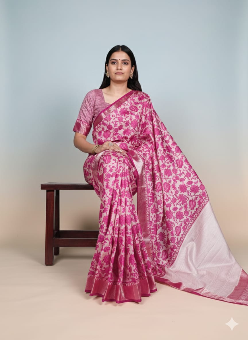 Tasar Silk Saree
