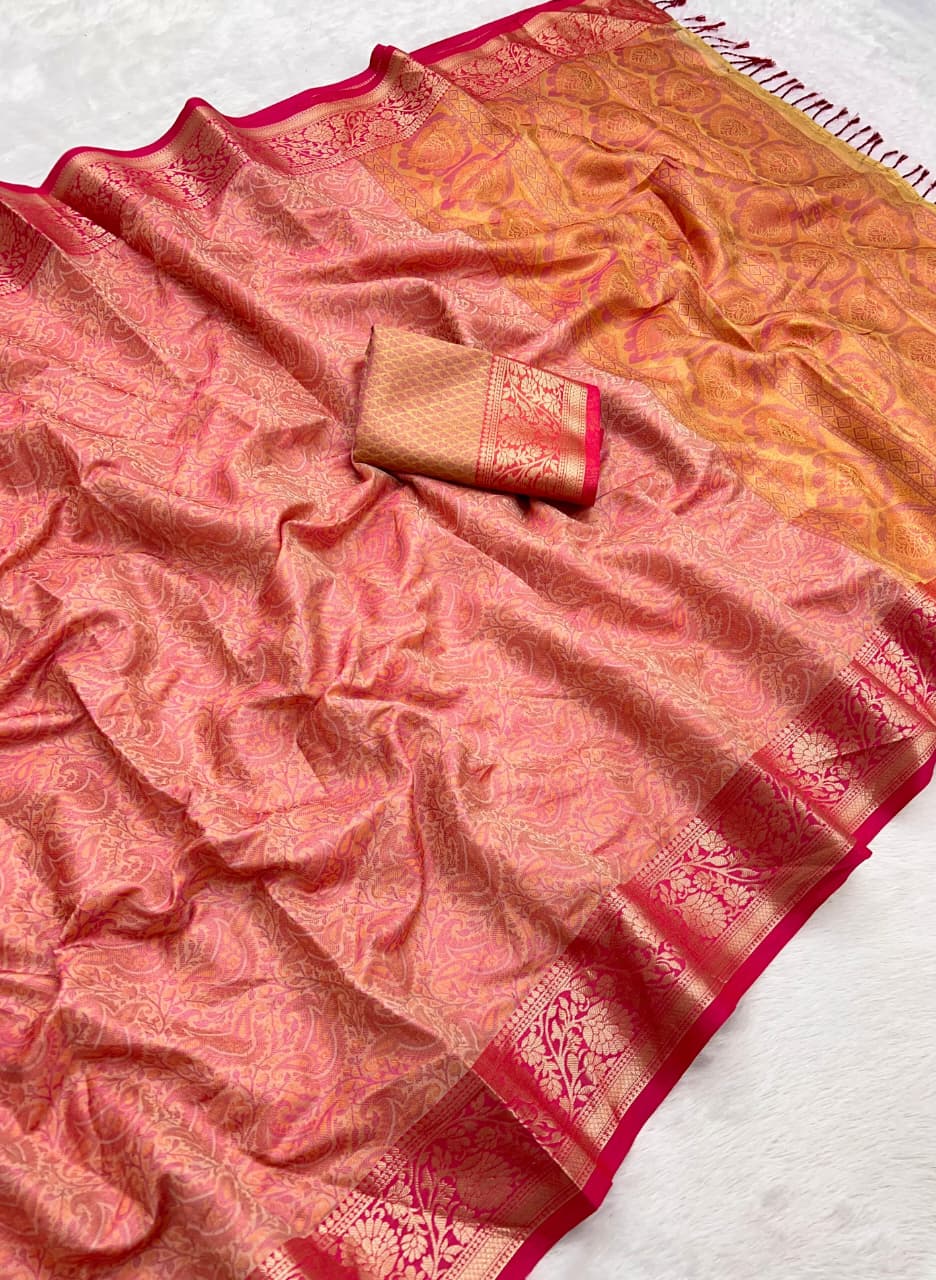 Banarasi Pashmina Silk Saree (D-0311)