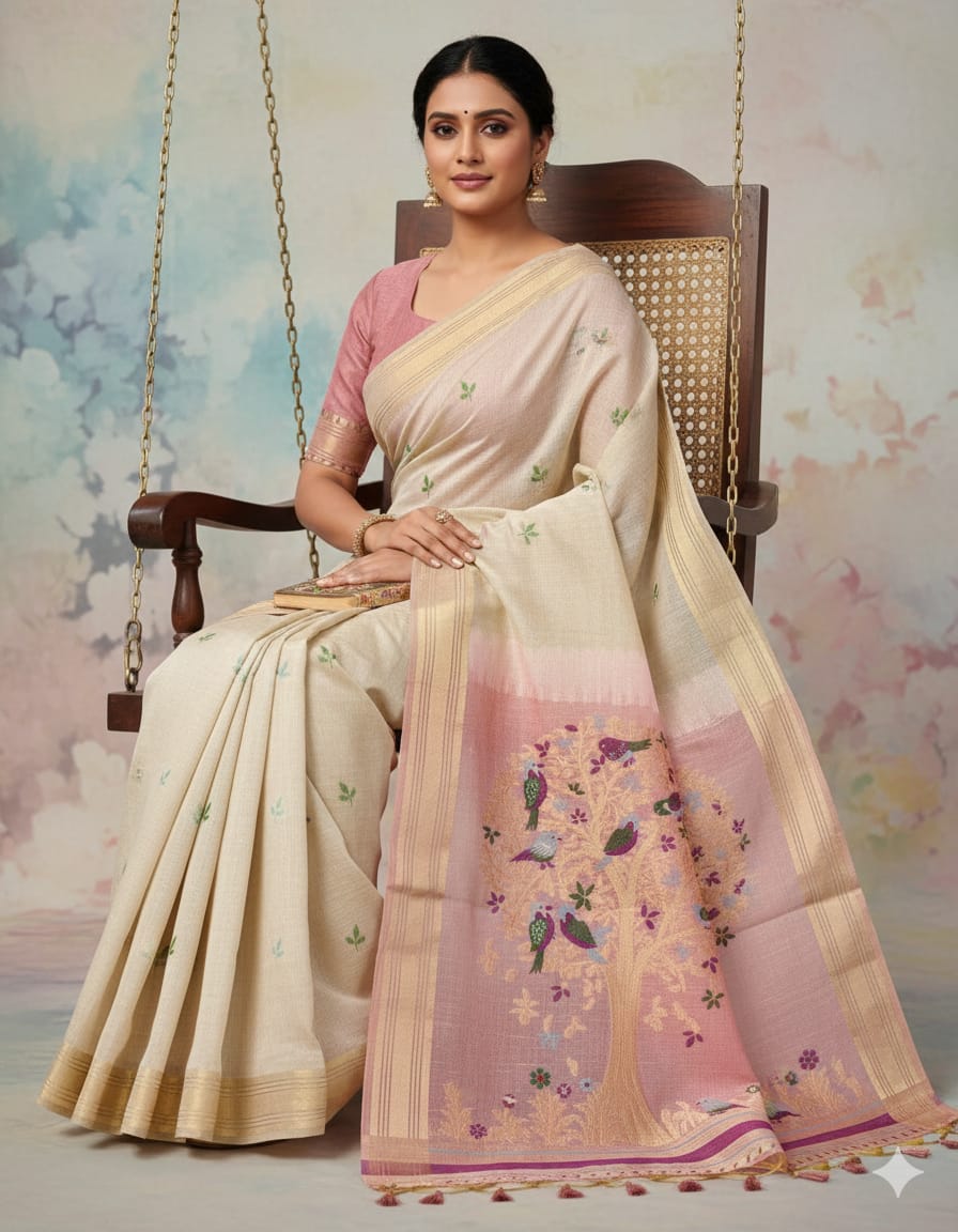 Premium Soft Colourful Muga Cotton Saree