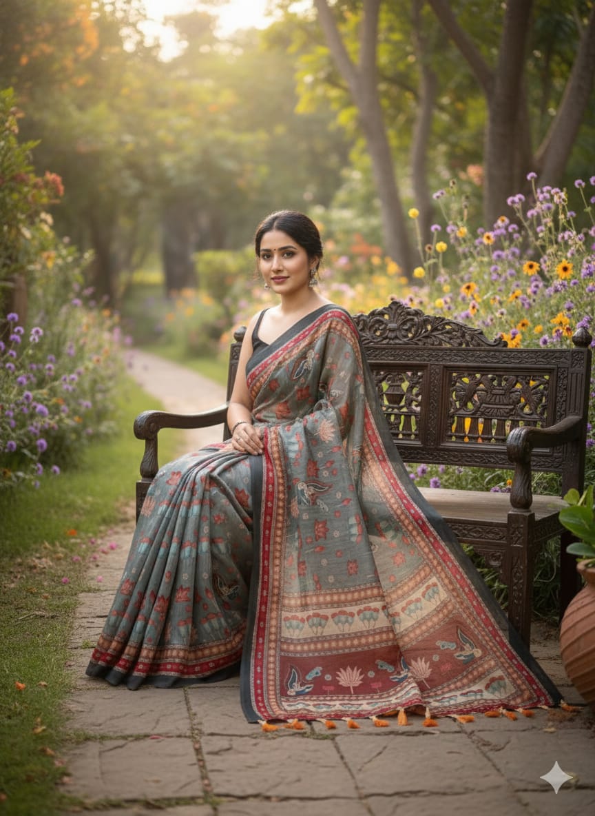 Pure Malai Cotton Saree