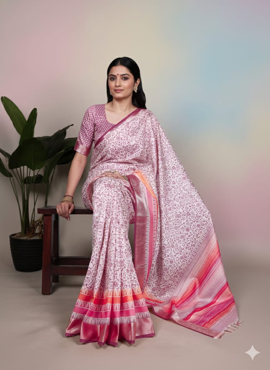 Tasar Silk Saree
