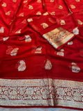 Viscose Georgette Saree With Running Blouse ( J-0709 )