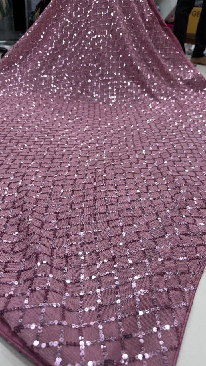 FAUX GEORGETTE FABRIC WITH HEAVY FULL SEQUINS WORK SAREE
