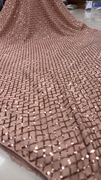FAUX GEORGETTE FABRIC WITH HEAVY FULL SEQUINS WORK SAREE