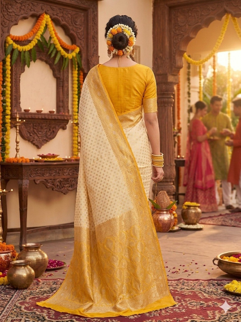 Woven Design Zari Art Silk Banarasi Saree