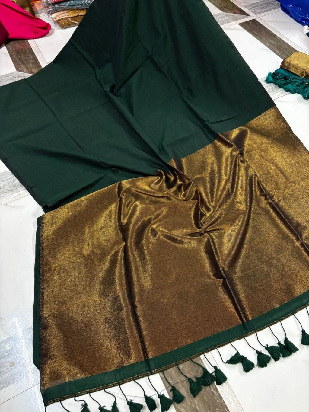 Zari Pure Cotton Designer Khadi Saree