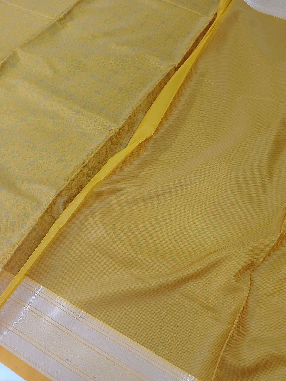 Soft Silk Mustard Woven Design Saree with Unstitched Blouse