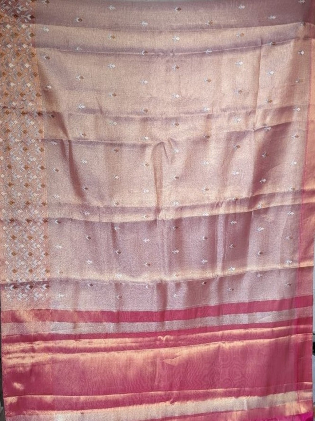 Silk Sari/Saree Tissue silk Style Festive Unstitched Blouse pc