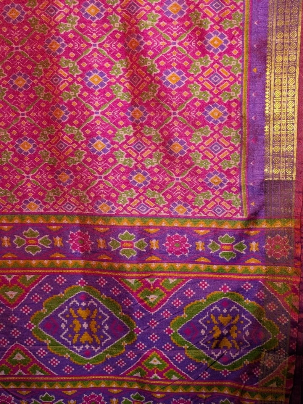 Cotton Silk Saree/Sari Potola Style Partywear Saree