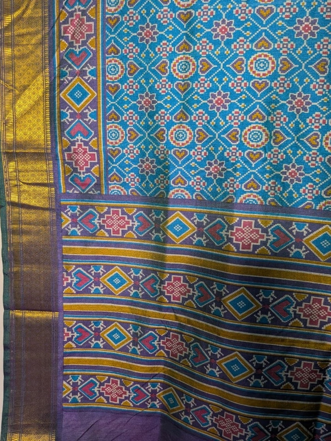 Cotton Silk Saree/Sari Potola Style Partywear Saree