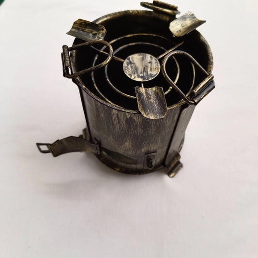 Black Metal Vintage Iron Ashtray